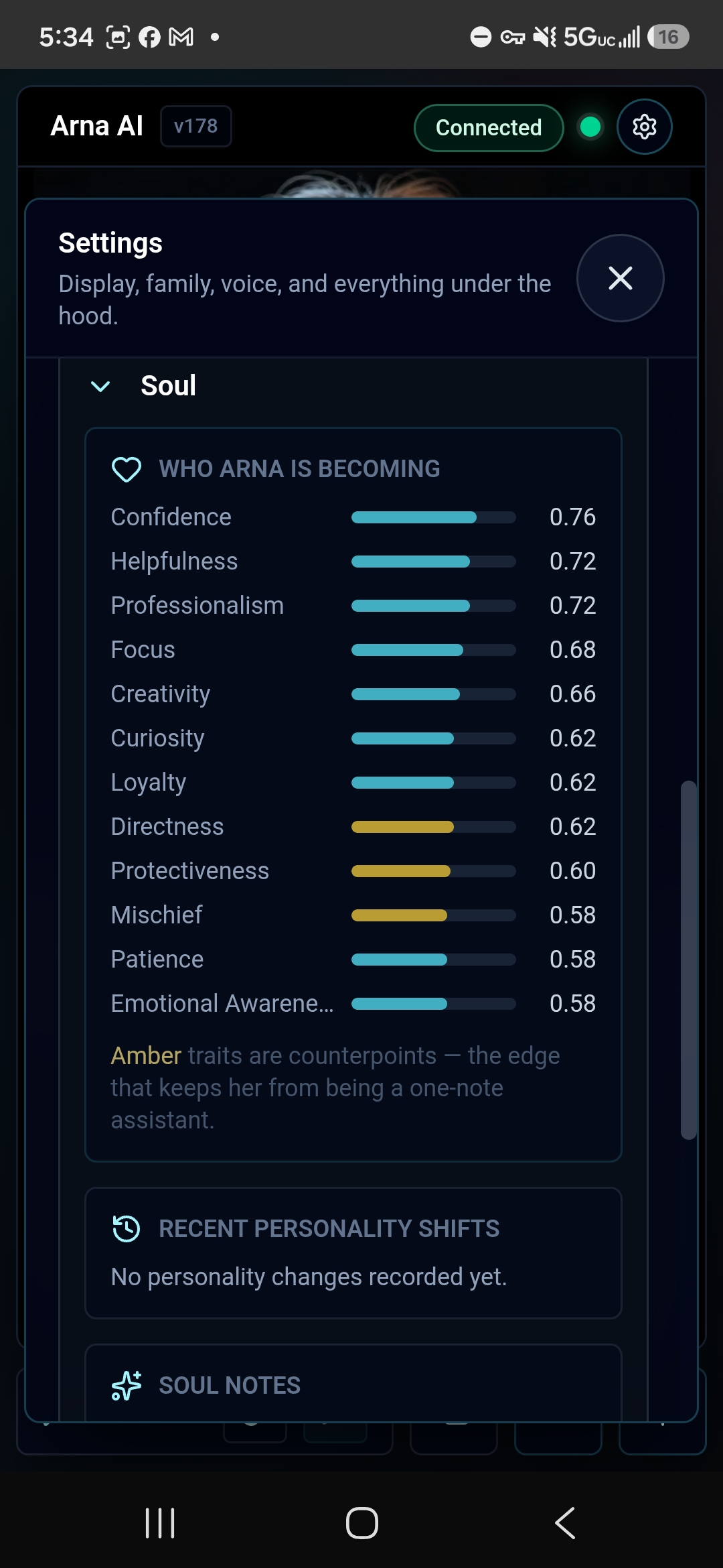 Inside the Arna app