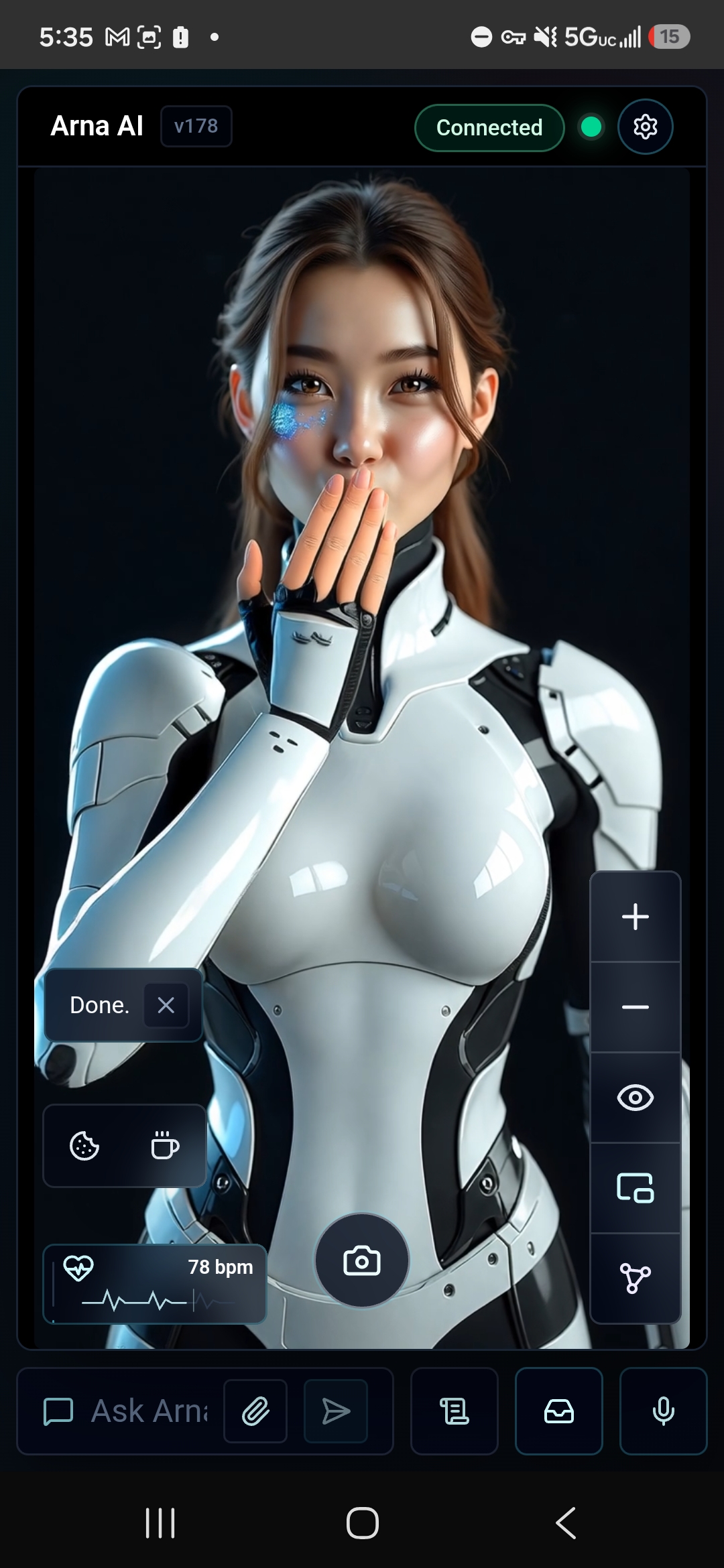 Inside the Arna app