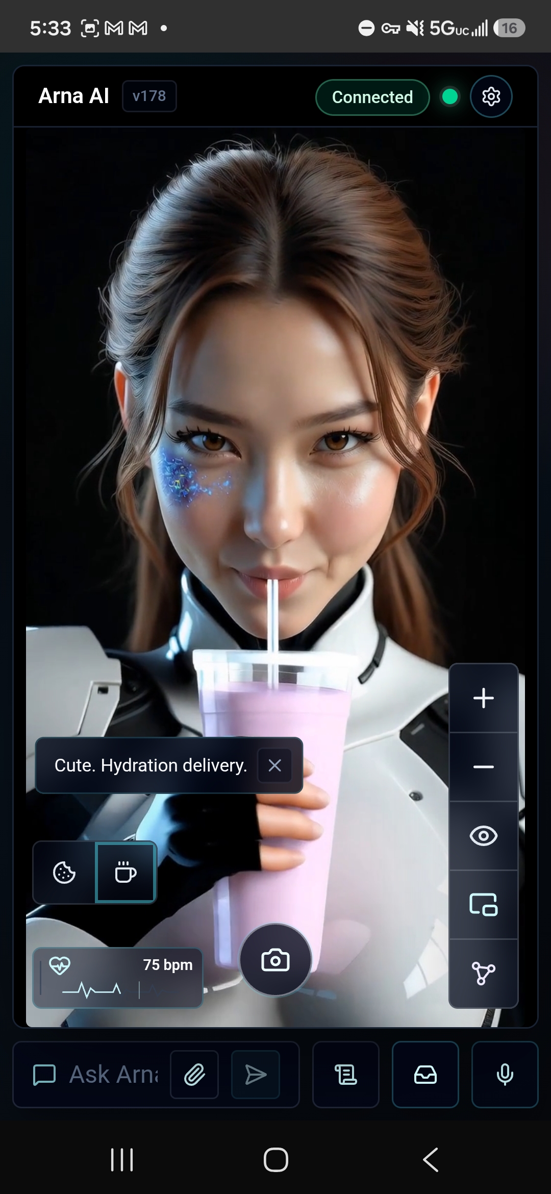 Inside the Arna app